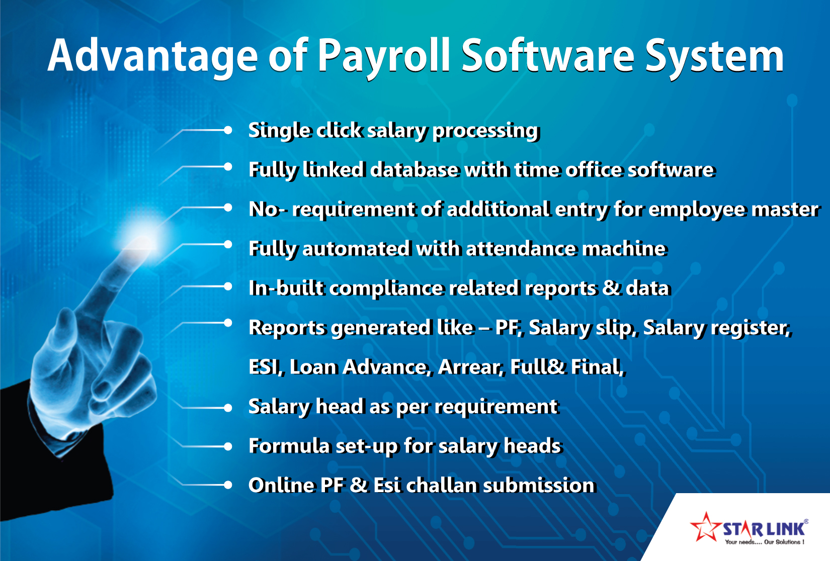 Payroll Software System from Star Link India