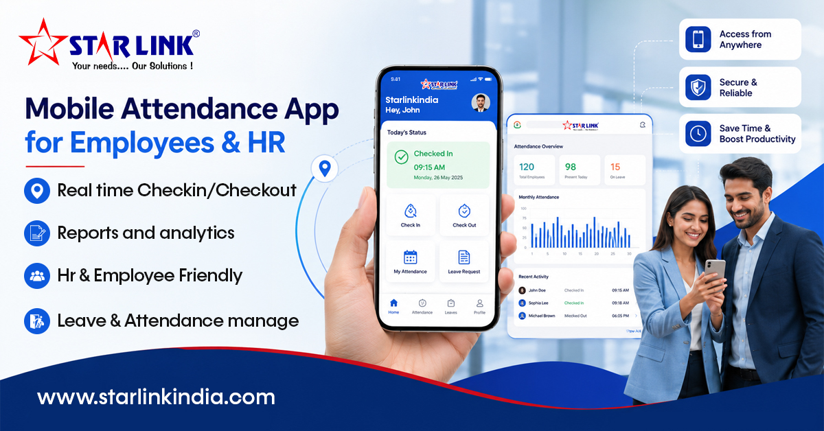 Mobile Attendance App for Employees & HR