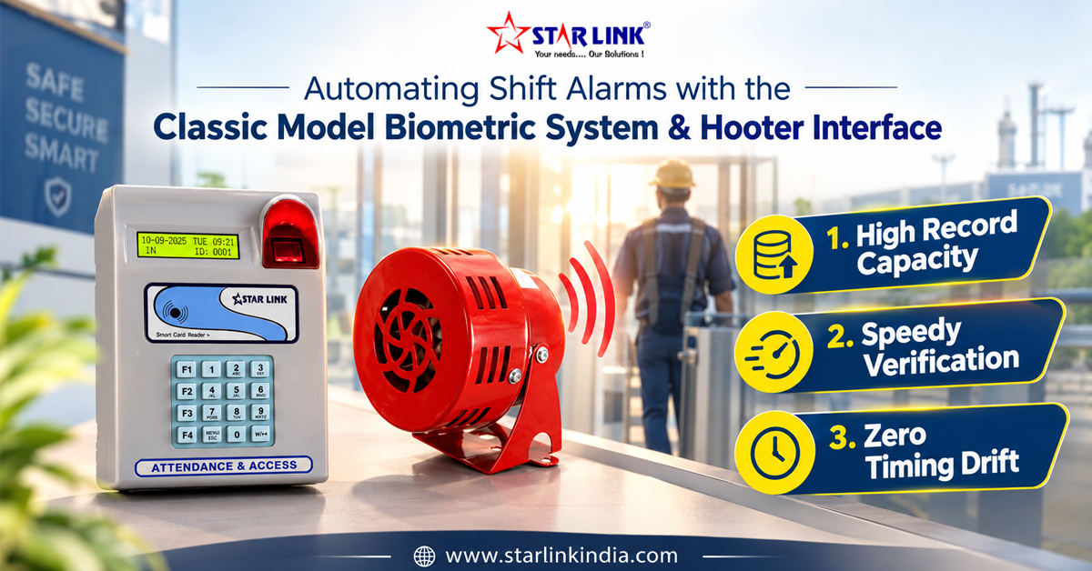 Automating Shift Alarms with the Classic Model Biometric System & Hooter Interface